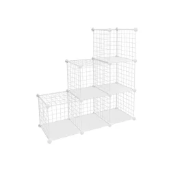 Best SONGMICS Meuble grille 6 casiers blanc