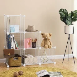 Best SONGMICS Meuble grille 6 casiers blanc