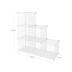 Best SONGMICS Meuble grille 6 casiers blanc
