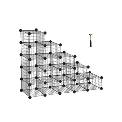 Online SONGMICS Meuble grille 16 casiers blanc
