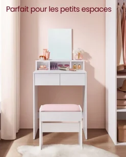 Outlet SONGMICS Meuble jouets 3 niveaux Blanc