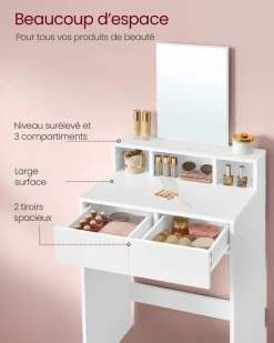 Outlet SONGMICS Meuble jouets 3 niveaux Blanc