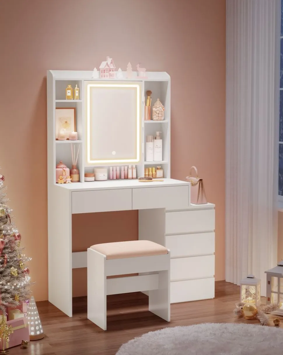 Shop SONGMICS Meuble jouets 4 niveaux Blanc