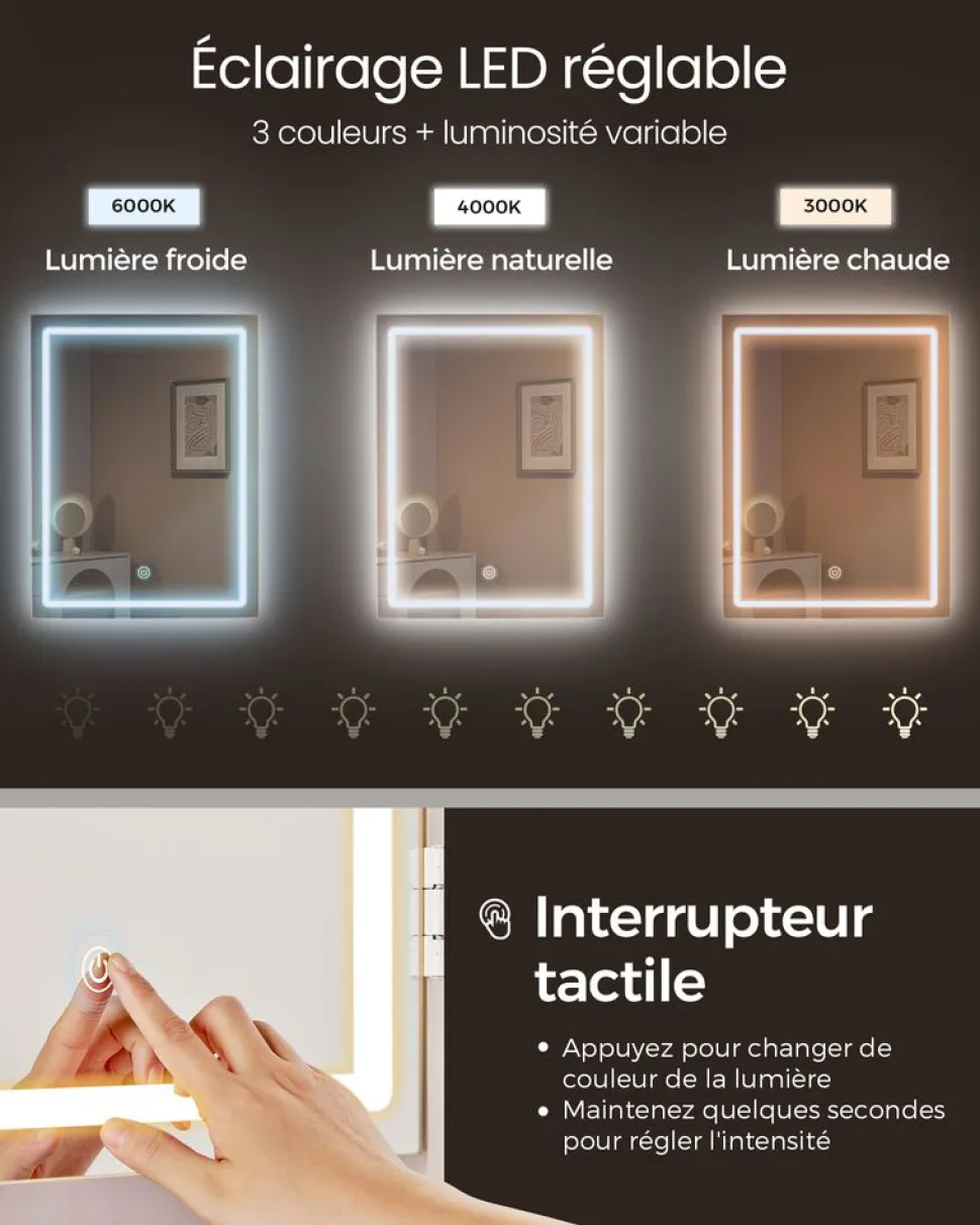 Shop SONGMICS Meuble jouets 4 niveaux Blanc