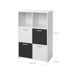 Cheap SONGMICS Meuble jouets livres multicolore Blanc