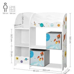 Online SONGMICS Meuble lavabo claire-voie Blanc