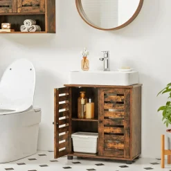 Shop SONGMICS Meuble lavabo ligne Blanc