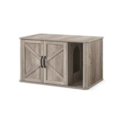 Fashion SONGMICS Meuble litière pour chat 85 x 48,5 x 50 cm blanc nuage