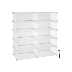 Best SONGMICS Meuble maille 10 casiers blanc