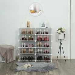 Best SONGMICS Meuble maille 10 casiers blanc