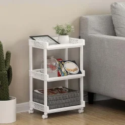 Hot SONGMICS Meuble modulable 30 cases Blanc