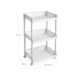 Hot SONGMICS Meuble modulable 30 cases Blanc