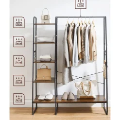 Store SONGMICS Meuble modulable 6 casiers Blanc