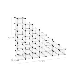 Shop SONGMICS Meuble modulable 32 casiers