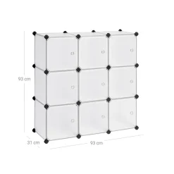 Flash Sale SONGMICS Meuble modulable 9 cubes