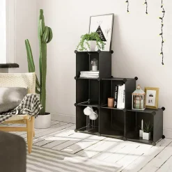 Discount SONGMICS Meuble modulable 6 cubes