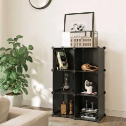 Discount SONGMICS Meuble modulable 6 cubes