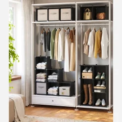 Best SONGMICS Meuble modulable 16 cubes noir