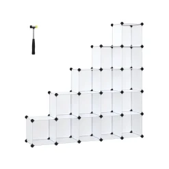 Best SONGMICS Meuble modulable 16 cubes noir