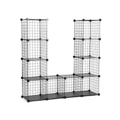 Hot SONGMICS Meuble modulable grille 12 cubes
