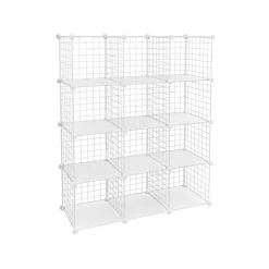 Hot SONGMICS Meuble modulable grille 12 cubes