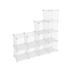 Hot SONGMICS Meuble modulable grille 12 cubes