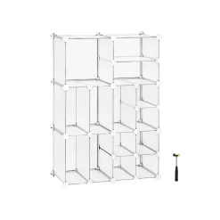 Store SONGMICS Meuble modulable infini blanc