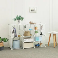 Store SONGMICS Meuble modulable infini blanc