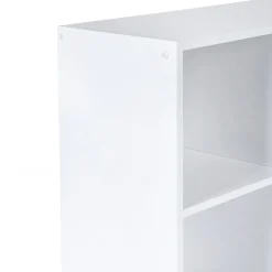 Discount SONGMICS Meuble rangement 6 casiers blanc