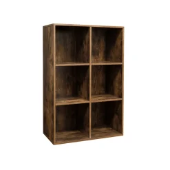 Discount SONGMICS Meuble rangement 6 casiers blanc