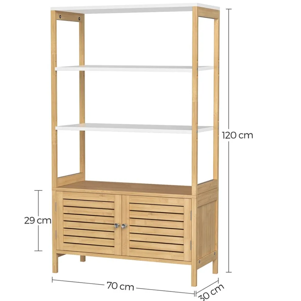 Clearance SONGMICS Meuble rangement bambou