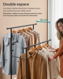 Clearance SONGMICS Meuble rangement blanc moderne