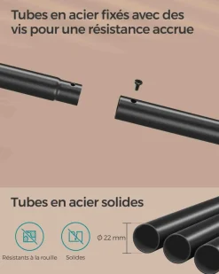 Clearance SONGMICS Meuble rangement blanc moderne