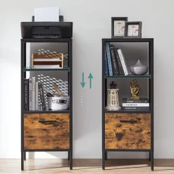 Cheap SONGMICS Meuble rangement bureau Noir