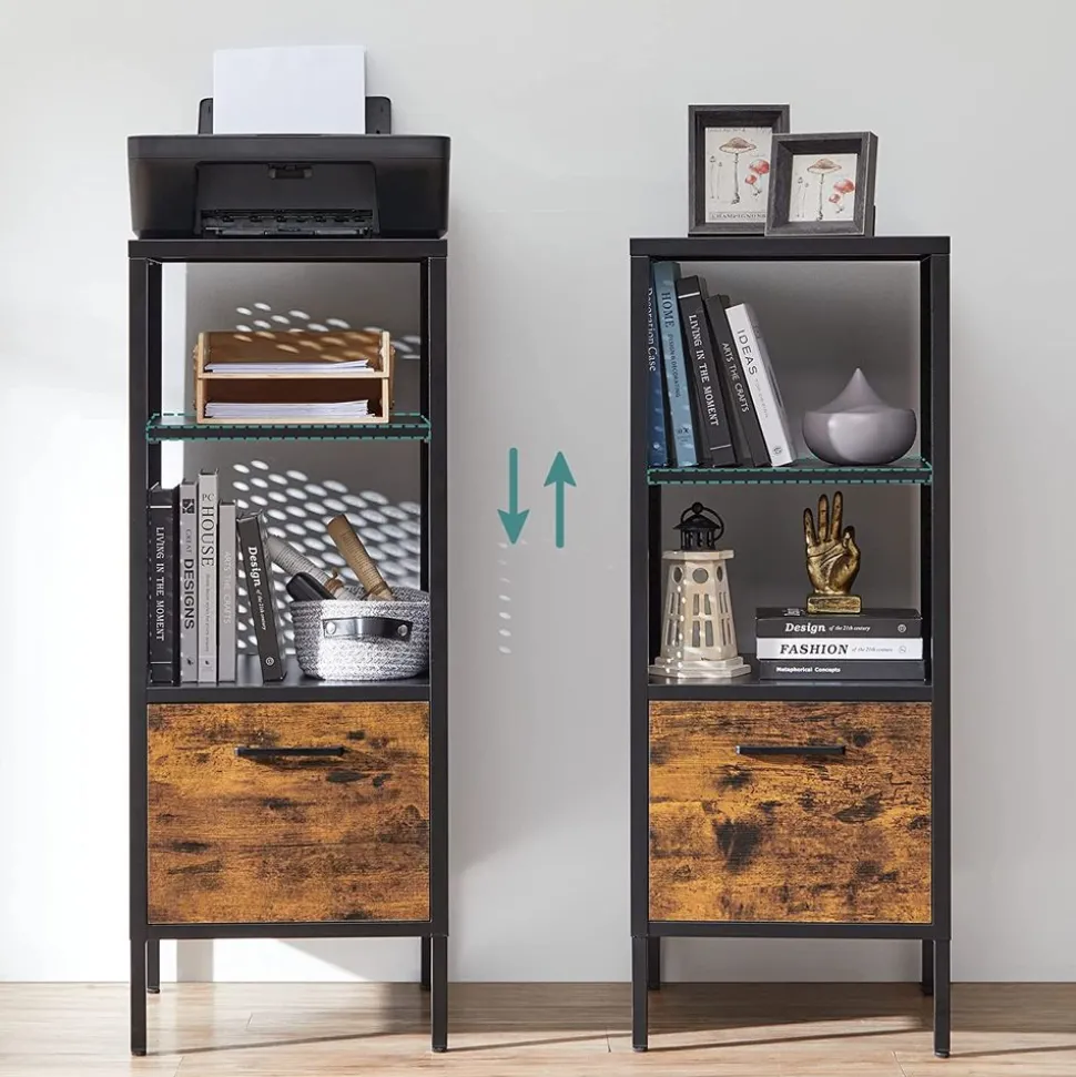 Cheap SONGMICS Meuble rangement bureau Noir