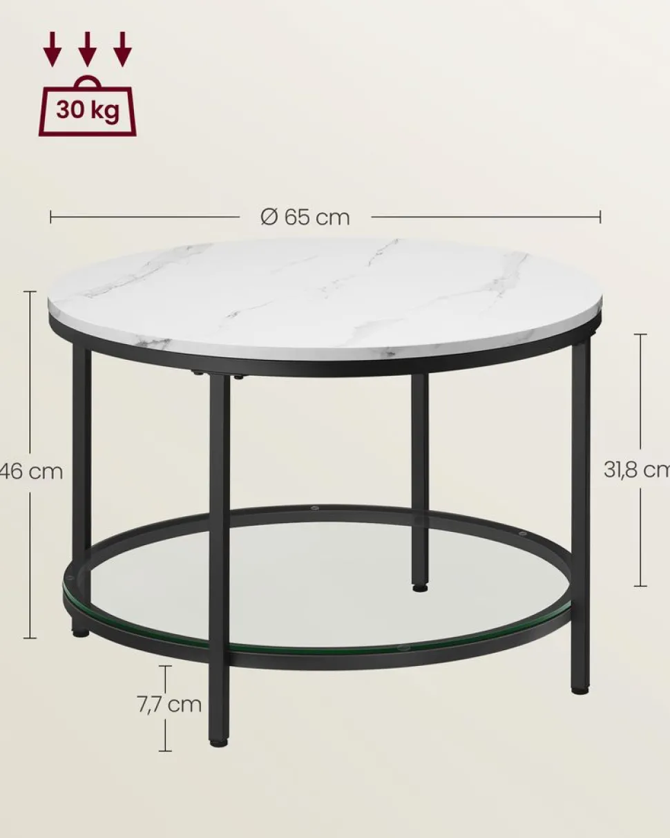 Outlet SONGMICS Meuble salle de bain 2 tiroirs Blanc
