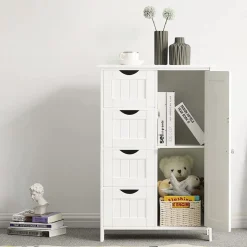 Clearance SONGMICS Meuble salle de bain Blanc