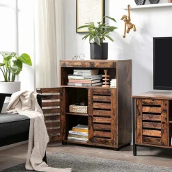 New SONGMICS Meuble salle de bain haut   Blanc