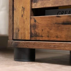 New SONGMICS Meuble salle de bain haut   Blanc