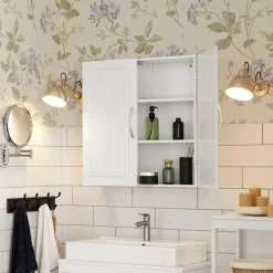 Sale SONGMICS Meuble sous lavabo Blanc