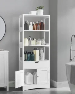 New SONGMICS Meuble sous lavabo blanc