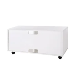 Fashion SONGMICS Meuble TV 4 casiers Blanc