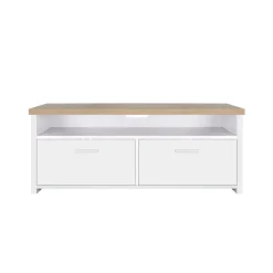 Best SONGMICS Meuble TV 3 compartiments Blanc