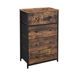 Outlet SONGMICS Meuble TV 2 portes rustique Marron Rustique