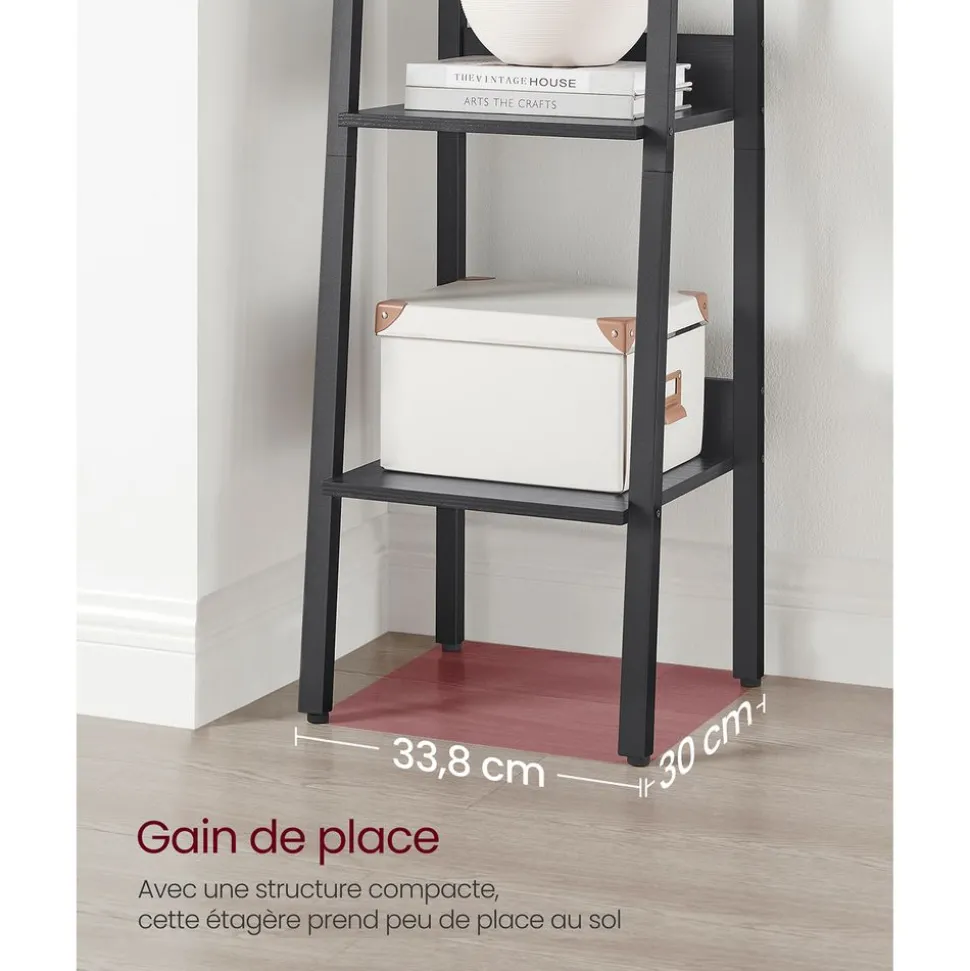 Cheap SONGMICS Meuble TV 3 tiroirs 3 étagères marron rustique et noir