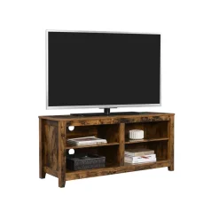 Outlet SONGMICS Meuble TV avec trous câbles Blanc