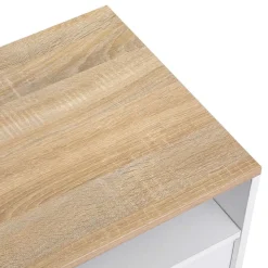 Cheap SONGMICS Meuble TV couleur boisée Blanc