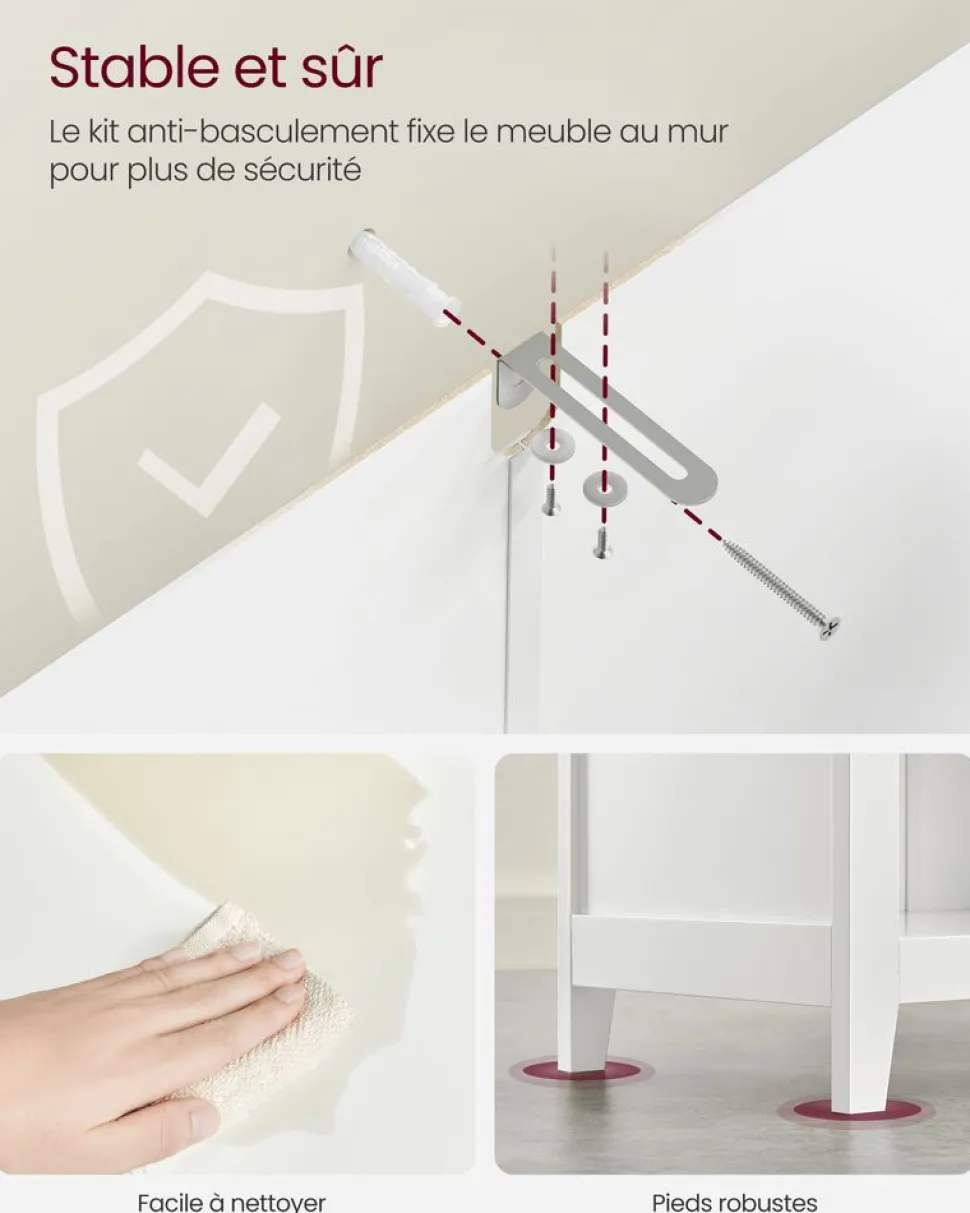 Best SONGMICS Meuble TV design X