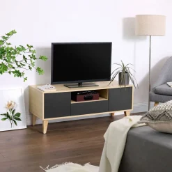 Best SONGMICS Meuble TV foncé Gris