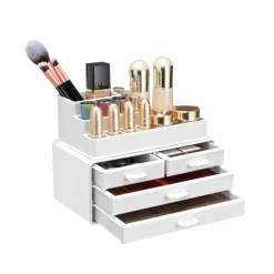 Clearance SONGMICS Meuble TV industriel Marron rustique et noir